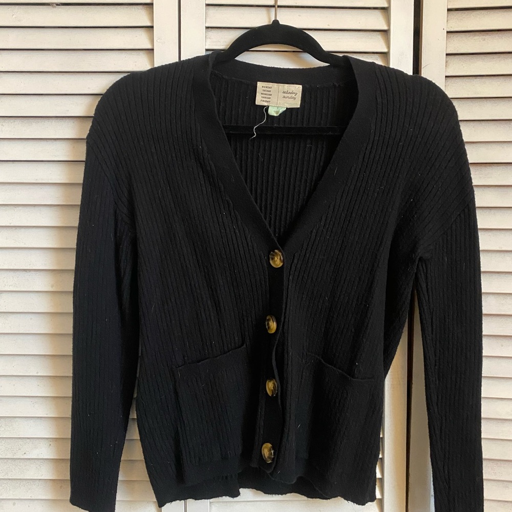 Anthropology matching black lounge set